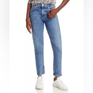 AGOLDE Toni Mid Rise Straight Leg Jeans in Dime size 24